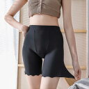 パンツ レディース 接触冷感 夏用 高腰 インナー スパッツ ペチパンツ 下着 無地 ブラック ベージュ グレー ホワイト