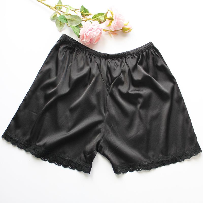 レギンス レディース 接触冷感 混紡 ルームウェア ショートパンツ ゆったりサイズ 部屋着 防透け ブラック ホワイト