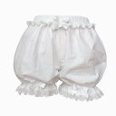 パンツ レディース コットン フリル 森ガール ペチコート 9分丈 春夏(x3)