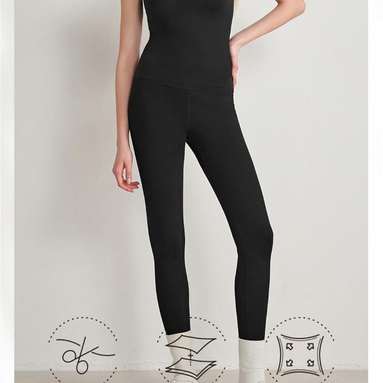 レギンス レディース 秋冬 裏起毛 あったか スキニー 9分丈 伸縮性 ストレッチ ブラック