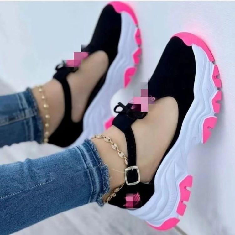 靴 レディース 厚底シューズ ローファーパンプス 婦人靴 ラウンドトゥ 合皮 無地 黒 赤 ピンク系 黄色 ..