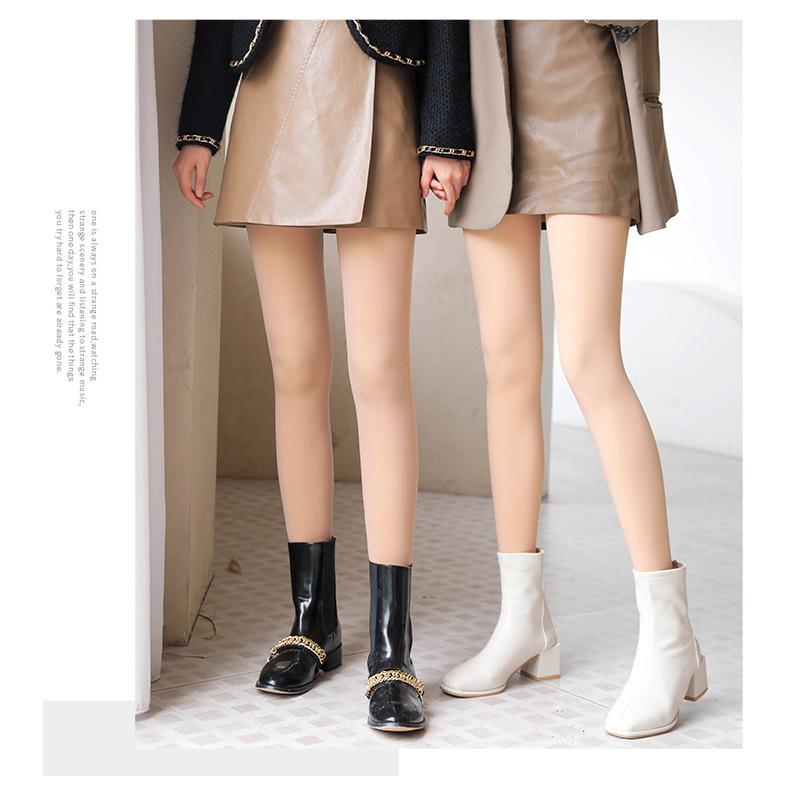 レギンス レディース あったか 裏起毛 スキニーパンツ 秋冬 伸縮性 ストッキング風 タイツ 180デニール相当 ヌードベージュ系(x100)