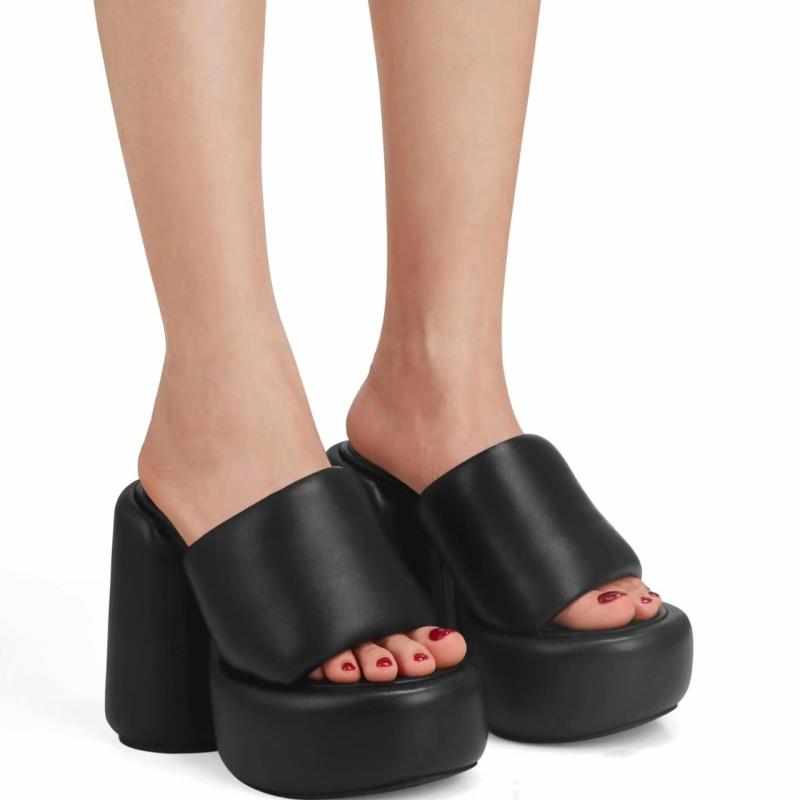 サンダル レディース 厚底 太ヒール ハイヒール ラウンドトゥ 婦人靴 PUレザー 安定感 歩きやすい カジュアル 普段使い パーティー ブラック ホワイト シルバー ゴールド