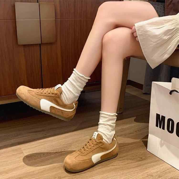 スニーカー レディース 婦人靴 運動靴 レトロ ランニングシューズ 履きやすい 疲れにくい ローカット ..