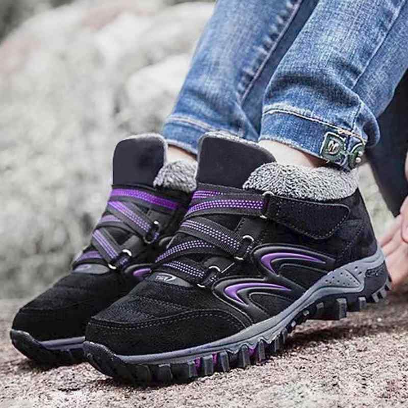 スニーカー レディース 婦人靴 高齢者 介護シューズ リハビリシューズ 厚底 クッション性 あったか 冬用 ブラック グレー