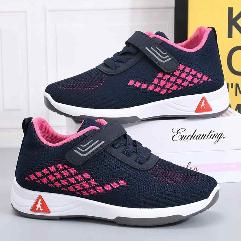 スニーカー 男女兼用 高齢者 介護シューズ 軽量 運動靴 リハビリ 秋 レッド ブルー ブラック グレー(x2)