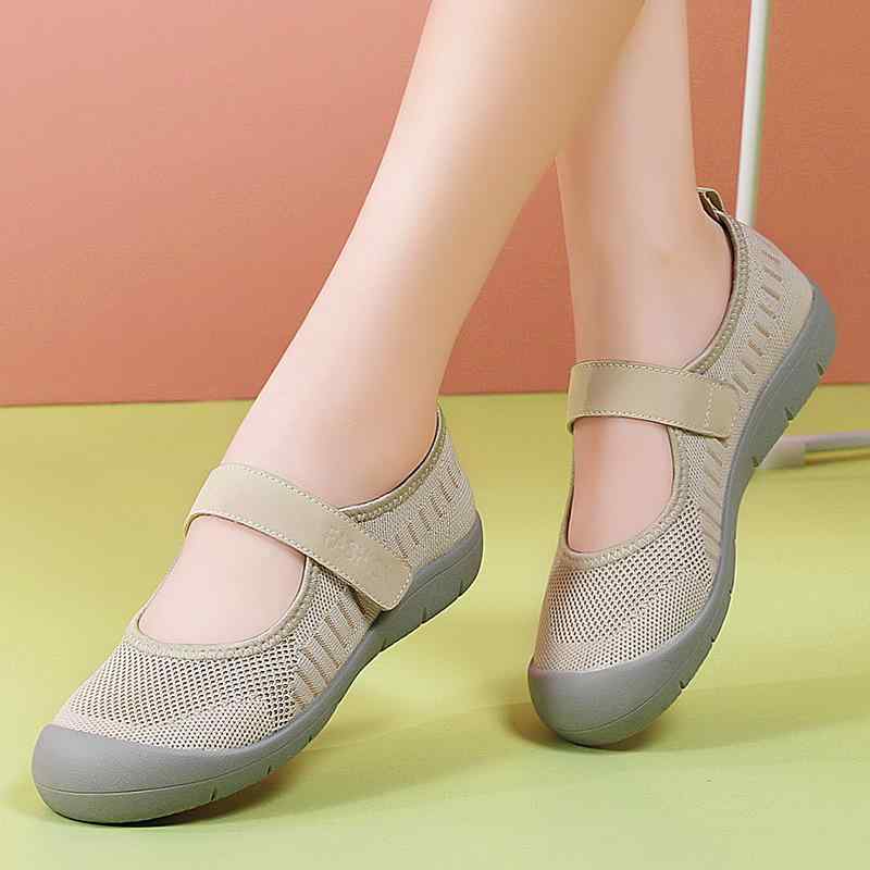 スニーカー レディース 婦人靴 運動靴 ランニングシューズ 紐なし スリッポン メッシュ 織物 柔らかい 靴底 歩きやすい 普段使い ローヒール 春夏