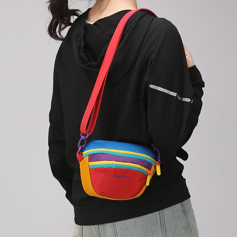 ウエストバッグ 男性用 女性用 アウトドア スポーツ 登山 防水 ナイロン 斜めがけ ボディバッグ 黒 緑 紫 赤 グレー ブラウン レッド ブルー ピンク ベージュ(x2)