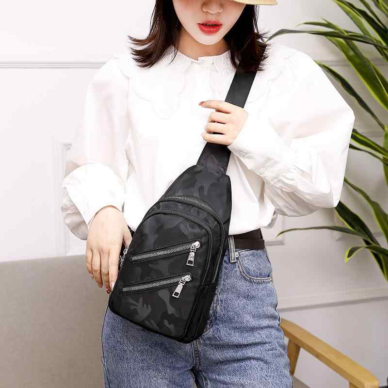 ボディバッグ レディース オックスフォード 斜めがけ 鞄 ワンショルダー スポーツ キャンバス ウエストバッグ 多機能 パープル ブラック レッド