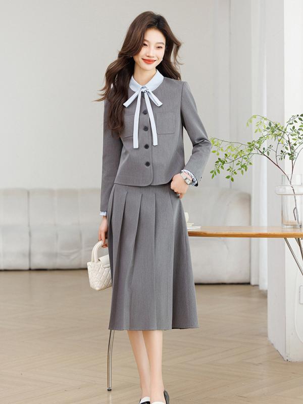 スーツ レディース フォーマル セットアップ 2025 春物 スカートスーツ 面接 転職 発表会 ポリエステル..