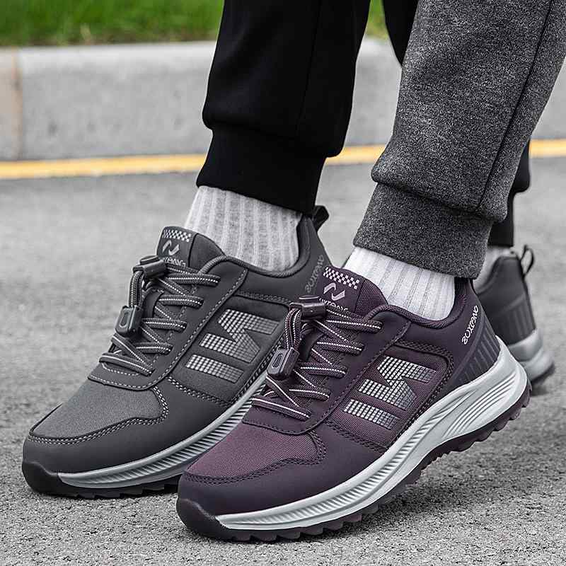 靴/シューズ 高齢者 介護シューズ リハビリシューズ 秋冬 スニーカー メンズ レディース 6617 ブラック 深灰 黒紫 暗紫 レッド 6613 深灰(男性用) ブラック(男性用) 黒紫 黒 玫红