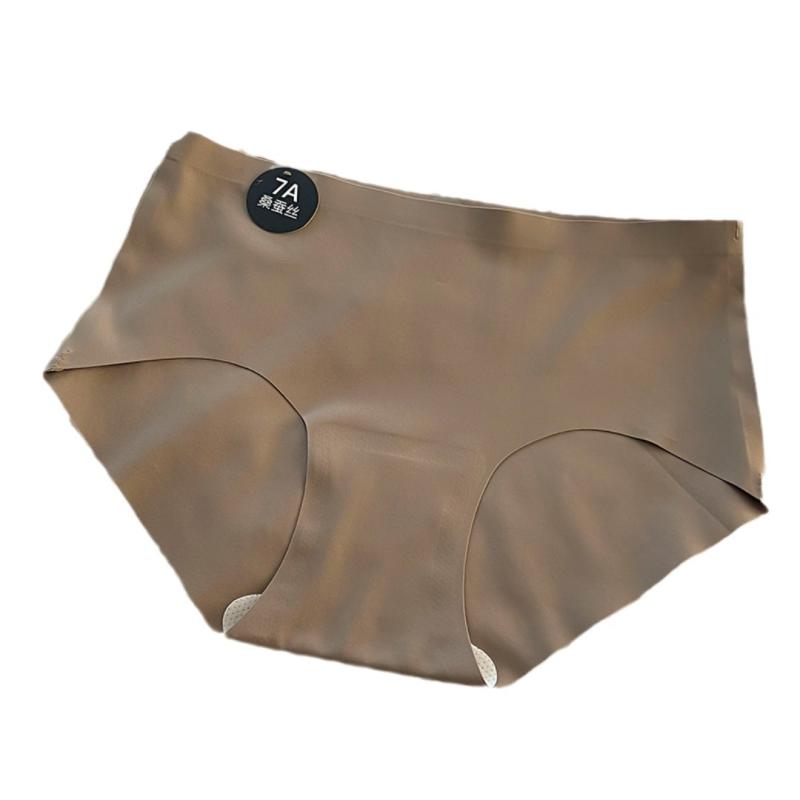 パンツ レディース 女性用 無縫製 シームレス ショーツ 中間ウエスト ミドルウエスト ブラック ベージ..