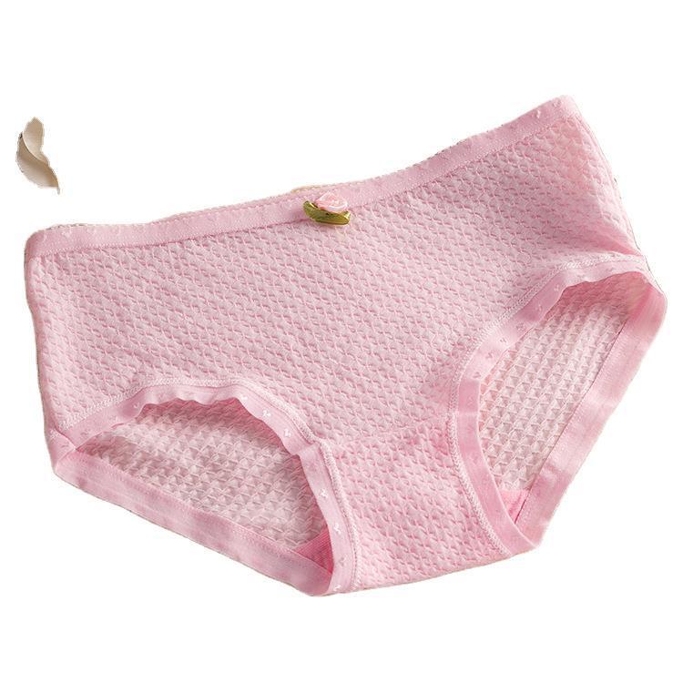 ショーツ レディース かわいい コットン 快適 通気性 中間ウエスト 無地 紫色 グレー 黒 米白 薄黄色 ..