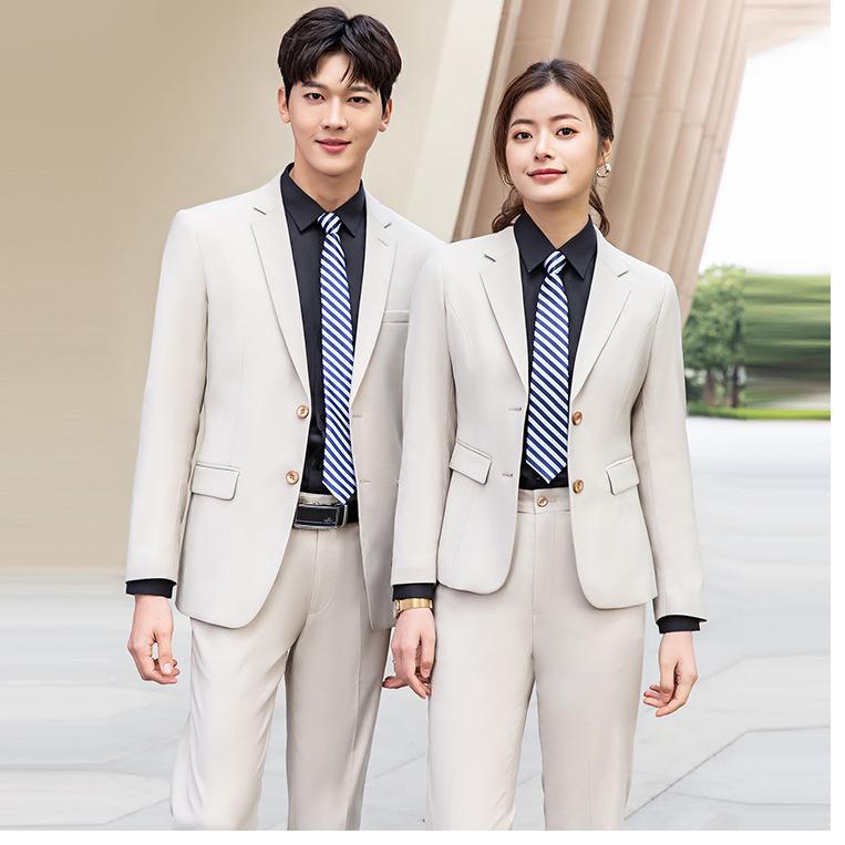 スーツ メンズ レディース 長袖 事務服 制服 上下セット 銀行 職場 OL オフィス フォーマル テーラードジャケット パンツ スカート ポリエステル(x2)