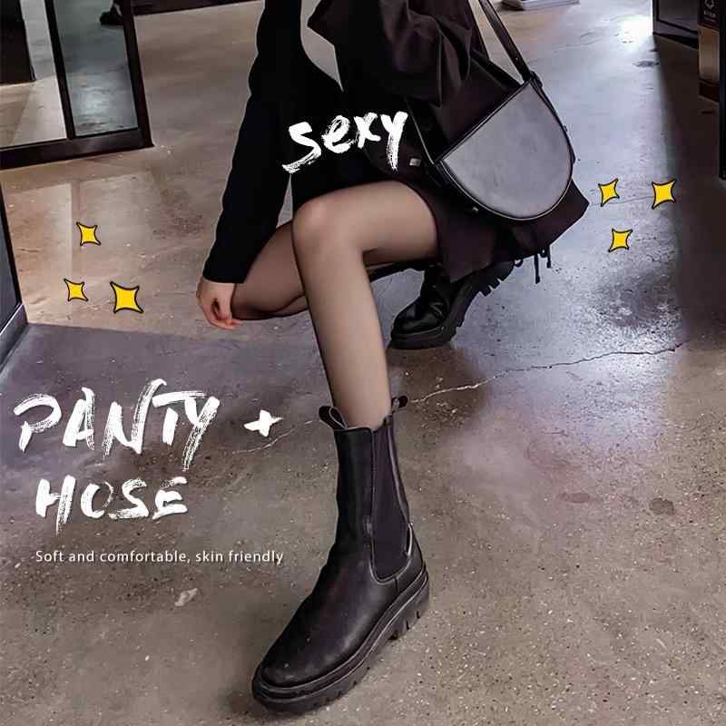 ストッキング レディース フリーサイズ 薄手 5D シアータイツ 美脚効果 無地 伝線防止 黒 肌色 伸縮性(..