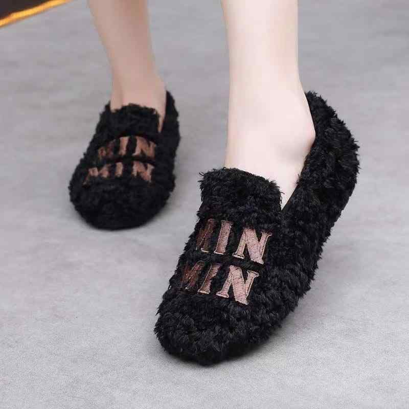 靴 レディース 婦人靴 冬用 フラット あったか モカシン スリッポン ルームシューズ 室内 履きやすい 冷え対策 暖かい やわらかい 防寒 秋冬 ブラック ブラウン(x2)