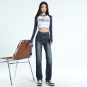 ジーンズ レディース ハイウエスト デニムパンツ ジーパン ストレート ストレッチ 伸縮性 ロングパンツ 9分丈 ブルー グレー ブラック