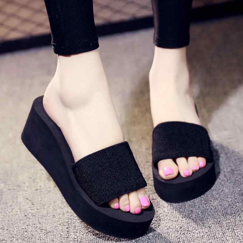 サンダル レディース 厚底 フラット ローヒール ビーチサンダル スリッパ カジュアル 黒 ベージュ