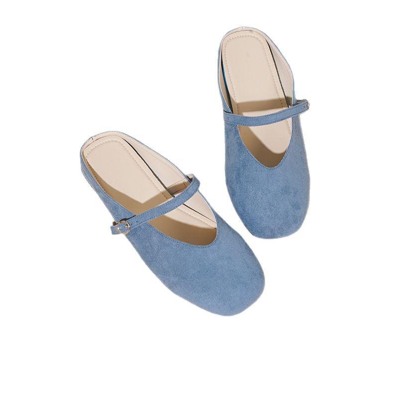 サンダル レディース シルバー フラット底 法式 スリッパ ミュール 外履き ルームシューズ 大人 女性 かわいい おしゃれ 歩きやすい 痛くなりにくい ローヒール やわらか 春夏