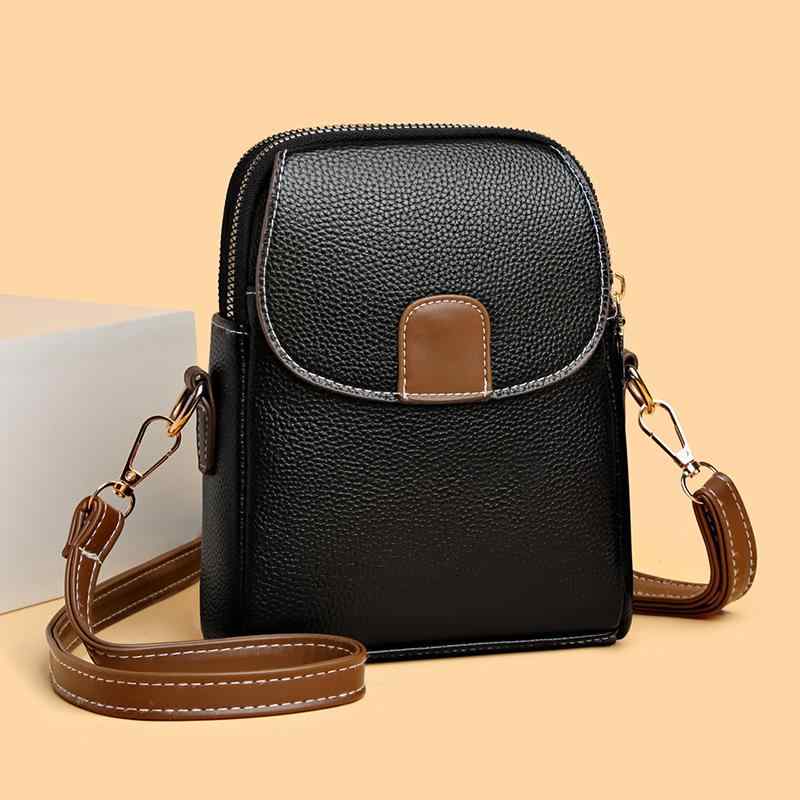 ショルダーバッグ レディース スマホポーチ ソフトPUレザー製 縦型 無地 シンプル 斜めがけ アーバン ..