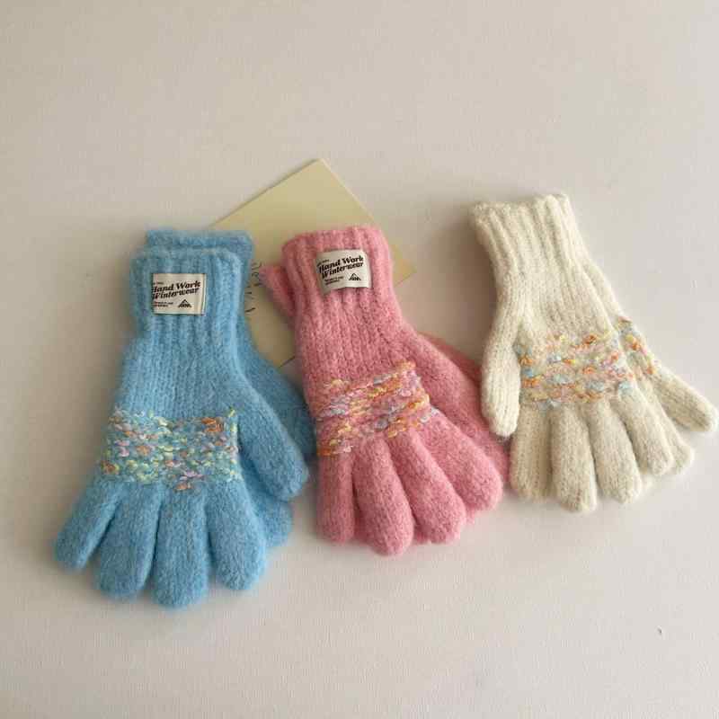 手袋 レディース 秋冬 スマートフォン対応 ニット手袋 ミトン かわいい 防寒 保温 学生 自転車 バイク ..