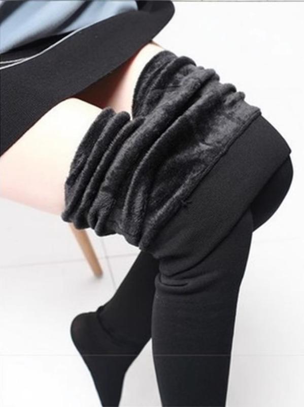 レギンス レディース あったか 裏起毛 スパッツ 厚手 伸縮性 ストレッチ 9分丈 ズボン下 200g ブラック..