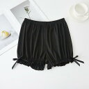ショートパンツ レディース JK パンツ インナーパンツ 接触冷感 ランタンパンツ ブルマ ポリエステル 無地 ゆったり かわいい 白 黒
