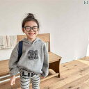 子供服 パーカー キッズ 男女兼用 長袖 裏起毛 暖かい カジュアル トップス 花グレー ブルー(x2)