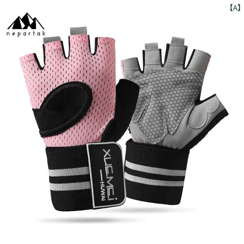 手袋 レディース スポーツ ハーィンガー トレーニング グローブ 滑り止め 通気性 伸縮性 リストガード ..