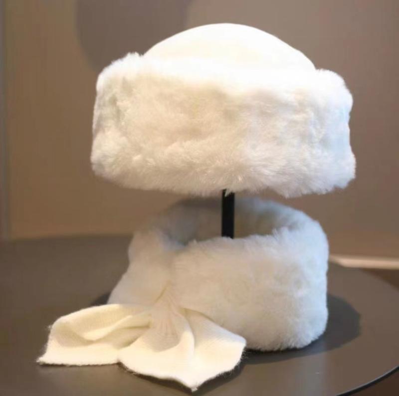 ニット帽 レディース 秋冬 防寒 帽子 ネックウォーマー 2点セット 厚手 ウール ふわふわ あったか スキー スノボ かわいい おしゃれ ブラック グレー ホワイト ベージュ キャメル