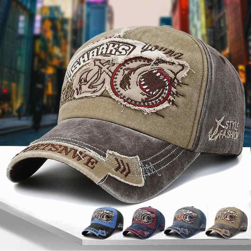 帽子 男性用 鸭舌帽 デニム ウォッシュド 日よけ帽子 刺繍 野球帽 カジュアル カーキ色 ブルー グレー ネイビー レッド2