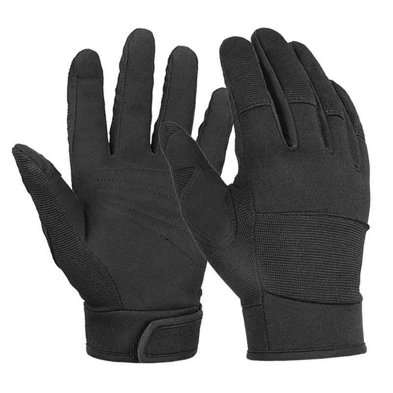 軍手 作業手袋 男性用 園芸 グローブ 柔軟 耐摩耗 滑り止め 自動車整備 DIY メカニック CE認証 ブラック