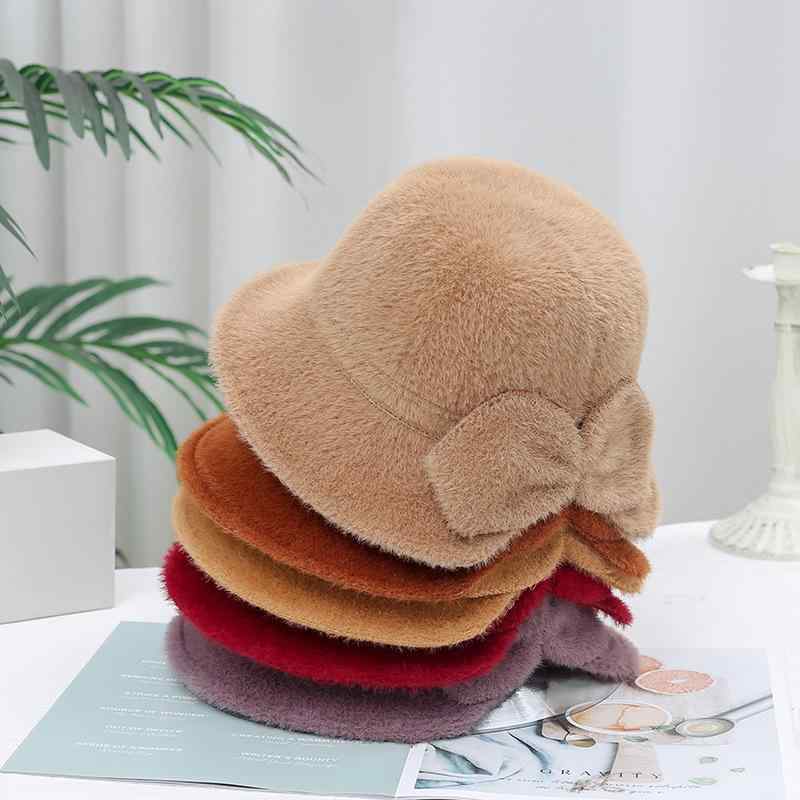 ニット帽 レディース 秋冬 纯色 仿貂 大判 渔夫帽 韓国風 バケットハット 折りたたみ 保温 通気性 防寒..