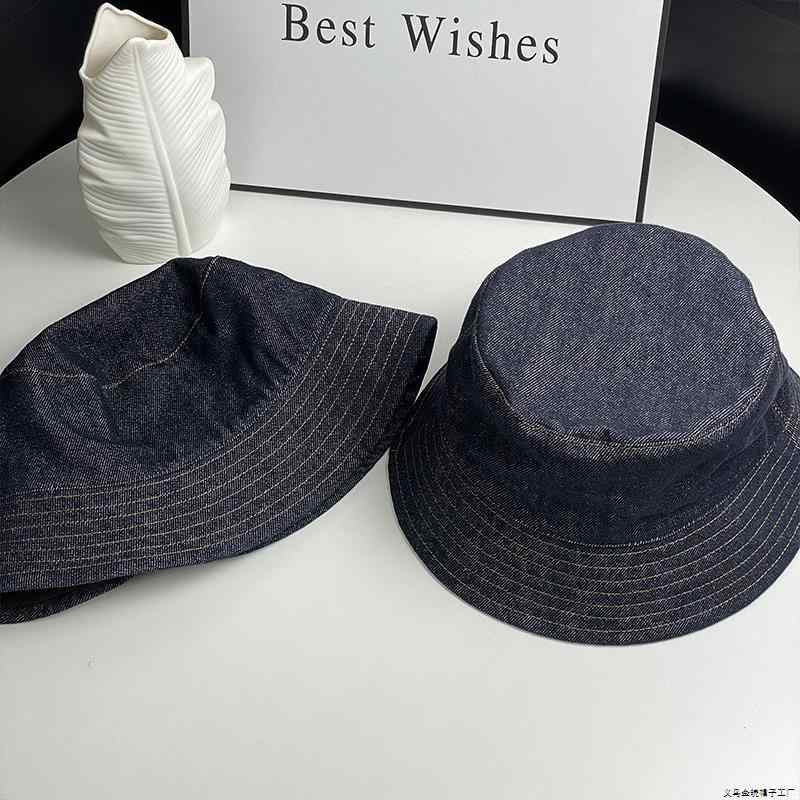帽子 レディース デニム リバーシブル ハット 韓国風 おしゃれ かわいい カジュアル 日よけ 綿 ブラック コーヒー色