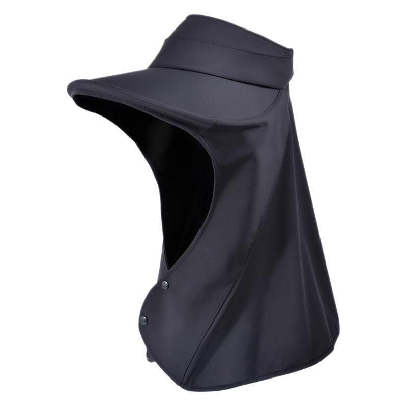 帽子 レディース UVカット 紫外線対策 日焼け防止 つば広 接触冷感 遮光 通気性 渔夫帽 ハット ショール ブラック スカイブルー パープル