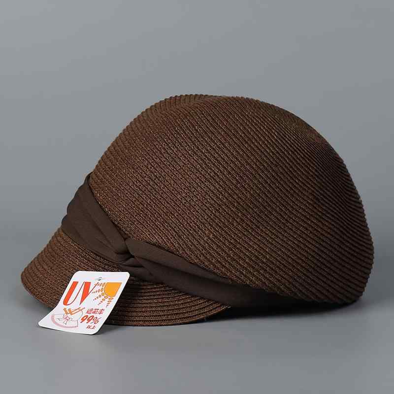 麦わら帽子 レディース 春夏 つば短め ハット 折りたたみ 遮光 紫外線対策 UVカット 帽子 日焼け防止 ..