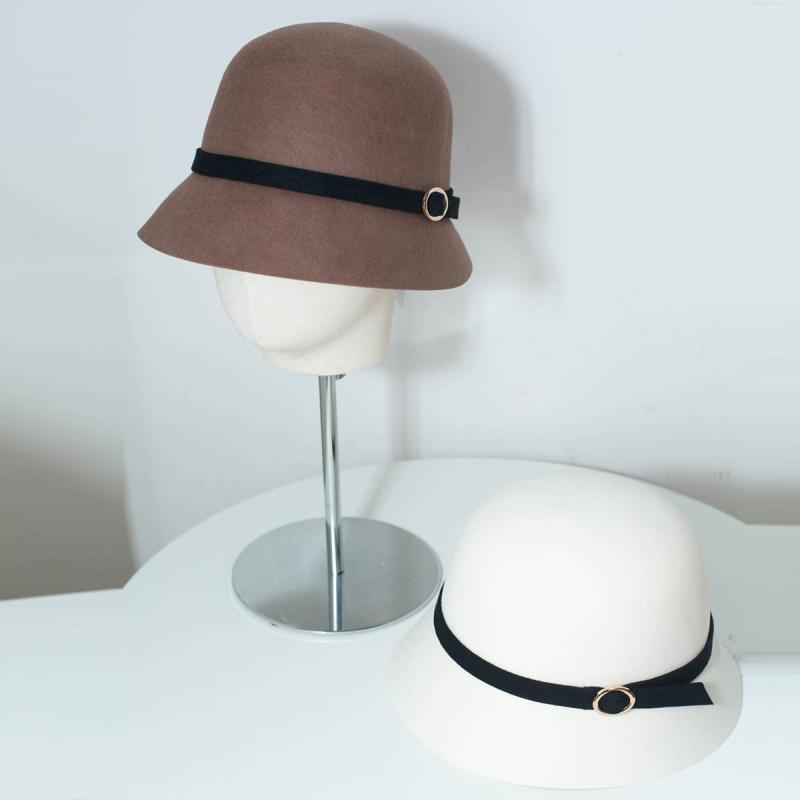 帽子 レディース 秋冬 ウール バケットハット ヘップバーン風 エレガント フェルトハット 女性用 婦人..