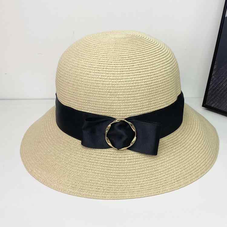 麦わら帽子 レディース 春夏 遮陽 UVカット ハット つば広 草編み 帽子 女性用 エレガント 紫外線対策 ..