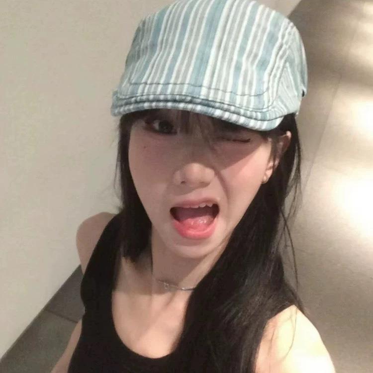 帽子 レディース レトロ ストライプ ワークキャップ ベレー帽 マリンキャップ コットン 春夏 秋冬 日よ..