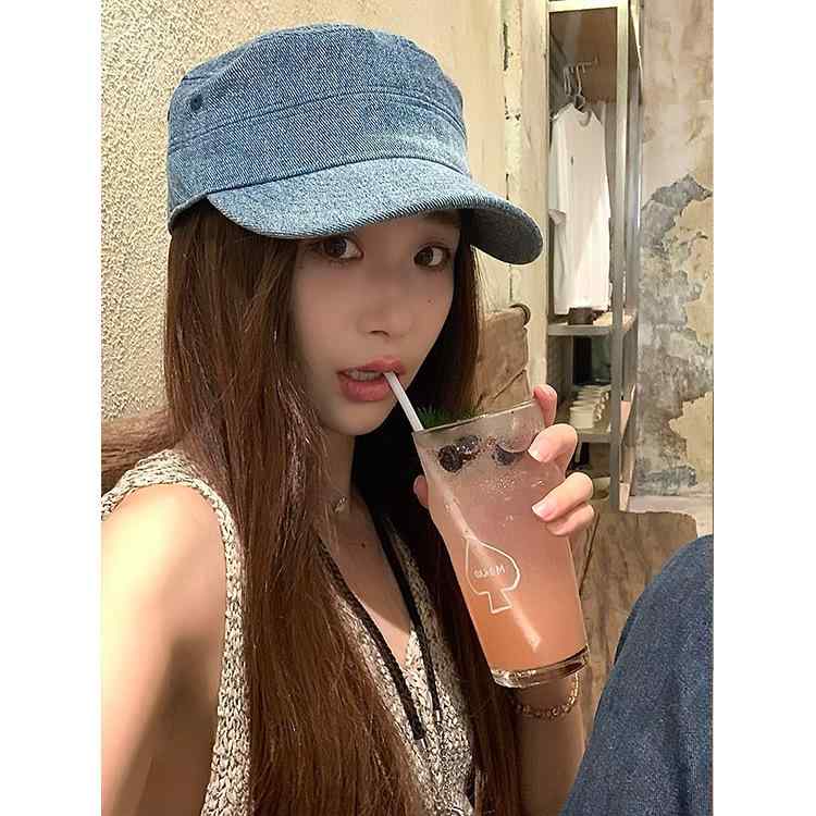 帽子 レディース 春夏 水洗い デニム マウンテンハット 紫外線対策 日よけ 56-58cm アウトドア カジュ..