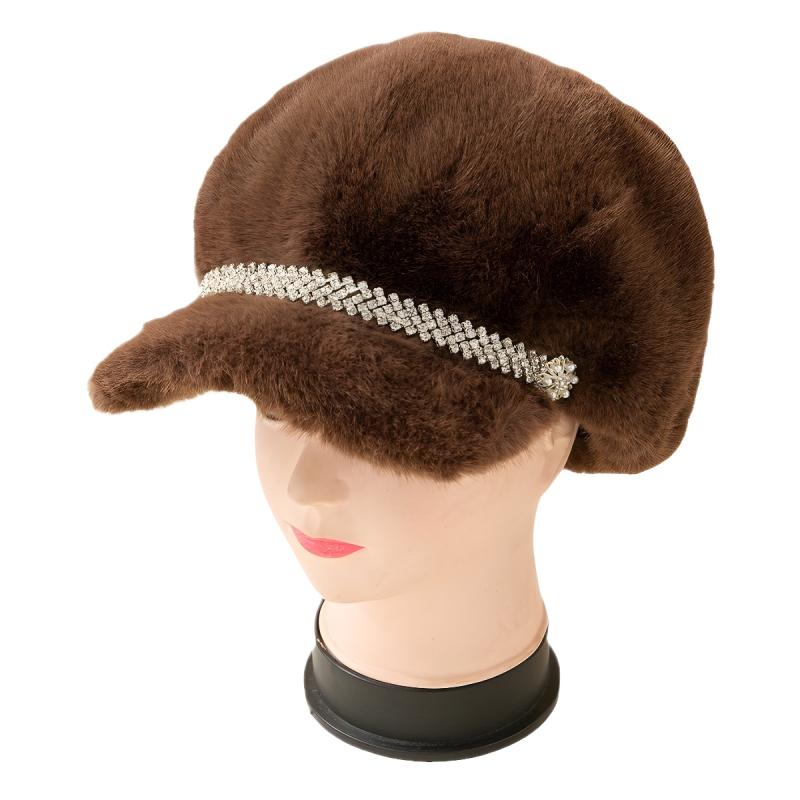 ベレー帽 レディース 秋冬 八角帽 防寒 保温 大判 大つば 帽子 白色 黒色 灰色 ベージュ キャメル色 手編み(4)