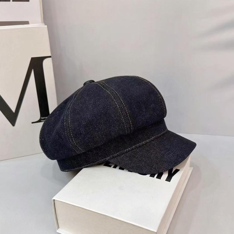 帽子 レディース デニム 八角帽 春秋 ベレー帽 小顔効果 普段使い カジュアル 旅行 ファッション2