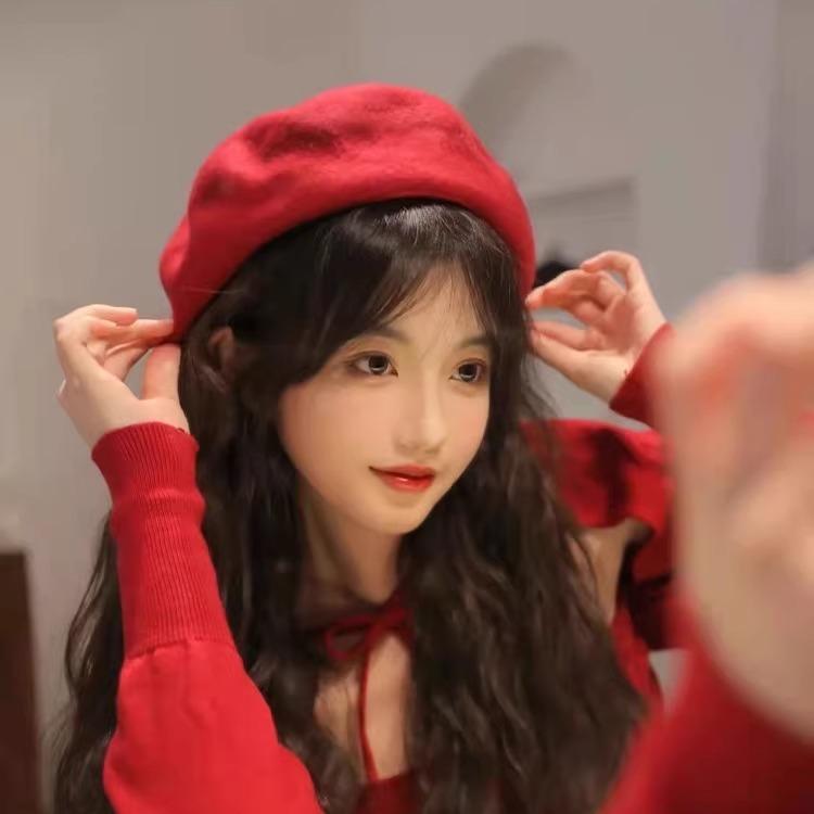 ベレー帽 レディース 春秋 日系 かわいい 大頭 小顔効果 帽子 カーキ 乳白色 ワインレッド ピンク グレー 赤 チョコレート ブラック 米白 綿 UV 紫外線対策 日焼け防止 普段使い2