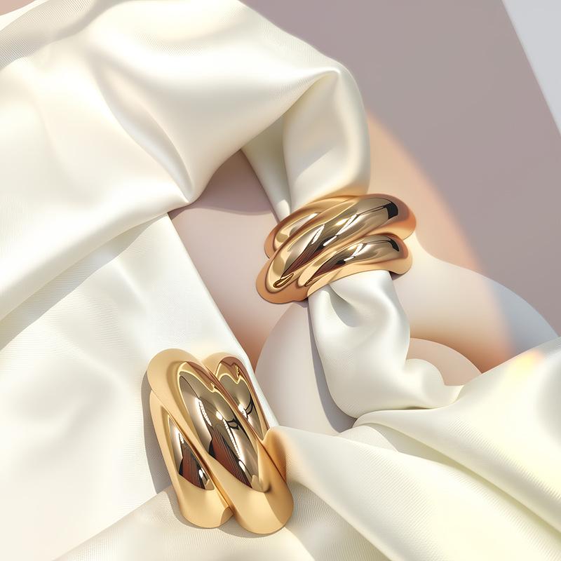 スカーフ 水着 肩紐 用 金属 製 コネクタ パーツ ゴールド シルバー 亜鉛合金 外套 Tシャツ ブラウス ..