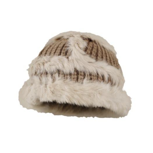 帽子 レディース 秋冬 漁夫帽 ニット帽 暖かい 防寒 うさぎ 毛 大頭 小顔効果 かわいい おしゃれ 栗色 ブラウン ベージュ ブラック グレー