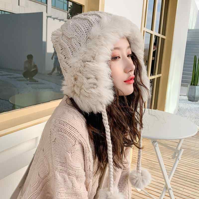 帽子 レディース ニット帽 秋冬 かわいい 防寒 暖かい 裏起毛 厚手 小顔効果 ケーブル編み 無地 ふわふ..