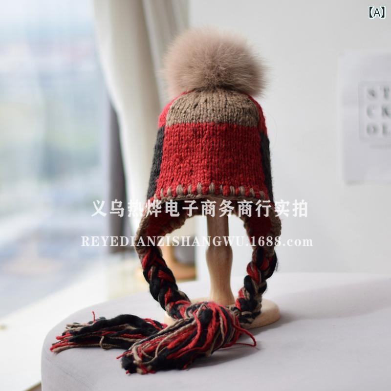 ニット帽 レディース 秋冬 ニット切り替えし 帽子 かわいい 毛糸 粗編み 韓国風 カシミヤ混紡 ウール混..