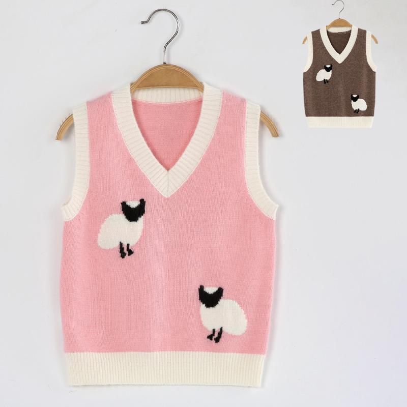 子供用ニットベスト 男の子 ベビー Vネック カシミヤ セーター ノースリーブ チョッキ 幼児 園児 小学..
