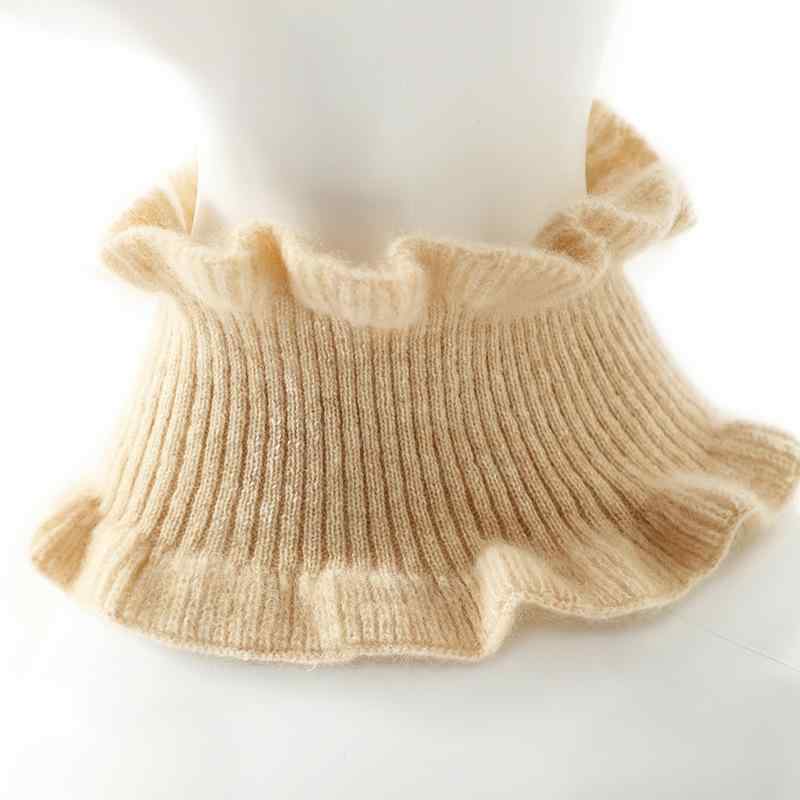 ネックウォーマー 秋冬 男女兼用 ニット 無地 スヌード マフラー ストール 防寒 あったか 暖かい 冷え対策 プレゼント ギフト 黒 白 パープル ブルー