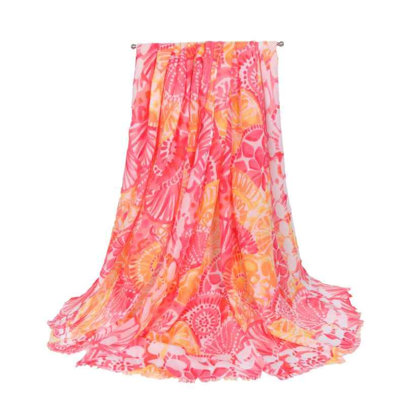 ストール 春夏 レディース 綿麻 手触り ブルー 花柄 大判 ショール 日焼け止め おしゃれ 紫外線対策 旅行 海 プール